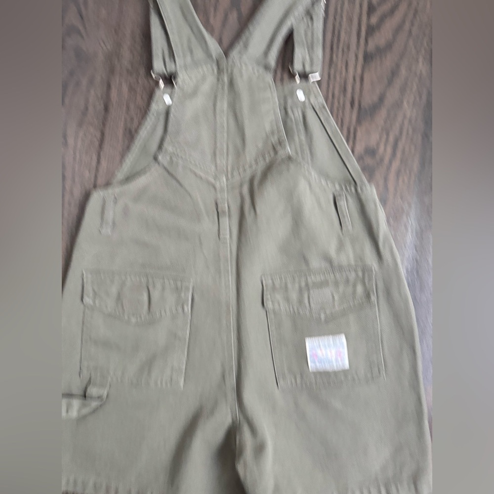 Winnie The Pooh Vintage Green Kids Overalls Size 10/12 - Picture 11 of 12
